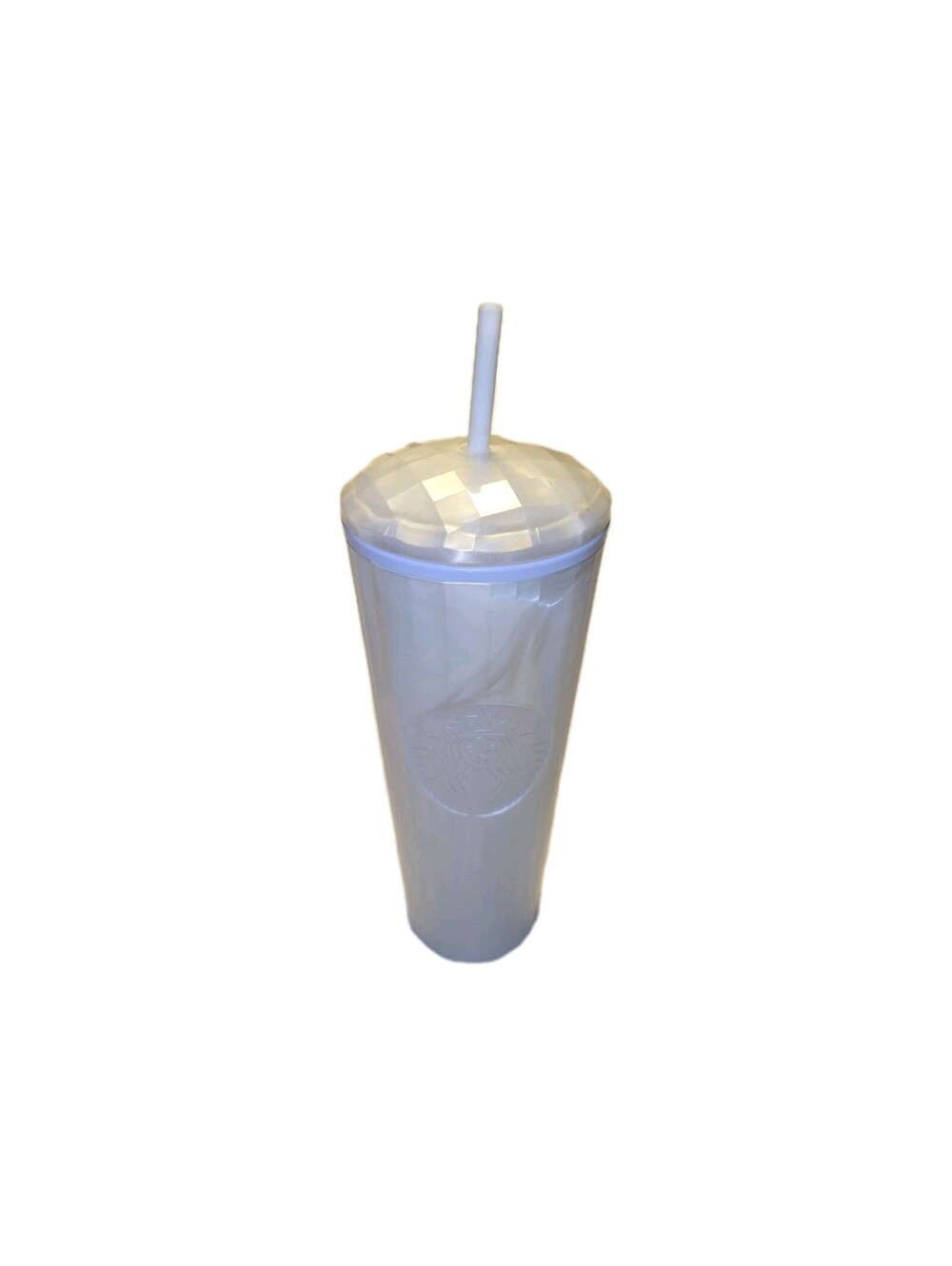 Starbucks Pearl Opalescent White Dome Top Tumbler Venti 24oz 2022 NWT